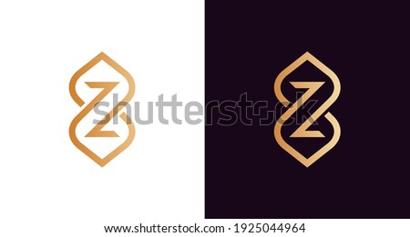 elegant and luxury letter Z infinity logo, classy infinity with initial Z letter Mark logo template
