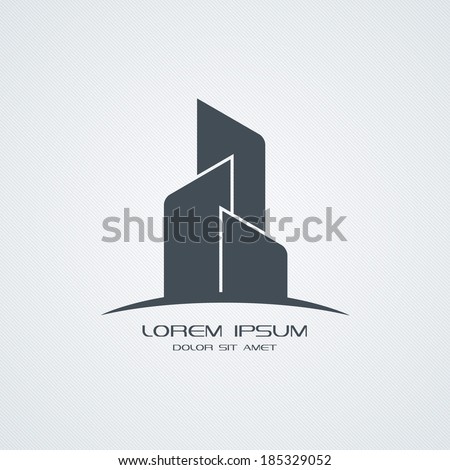 Universal business or building icon logo.
