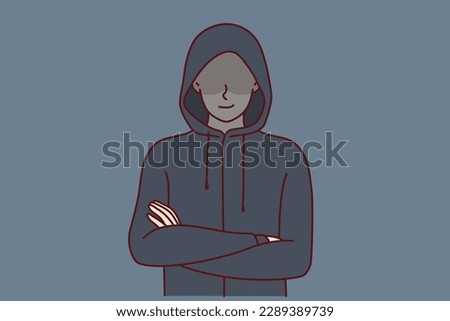 Similar – Image, Stock Photo Hacker Mysterious secret