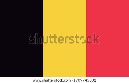 vectorial illustration of the Belgium flag. patriotic concept