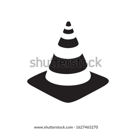 vlc icon illustration, traffic sign