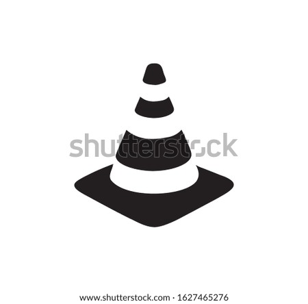 vlc icon illustration, traffic sign