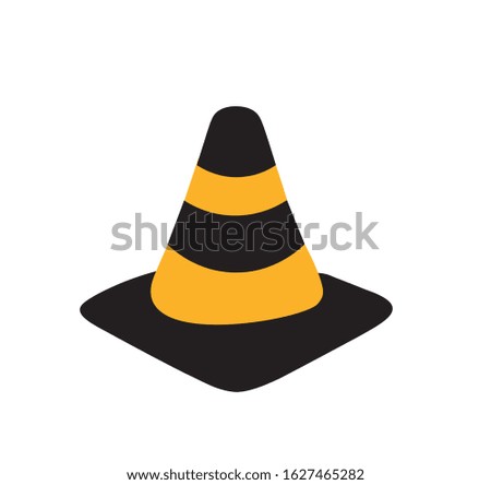 vlc icon illustration, traffic sign