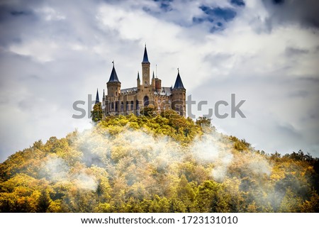 Similar – Image, Stock Photo Hohenzollern Castle in fog