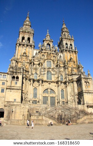 Santiago Cathedral (St James cathedral), Santiago de Compostela, Galicia. Spain.