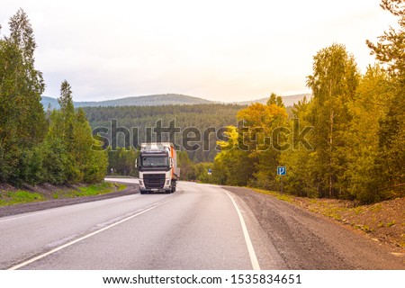 Similar – Foto Bild Route zwischen großen Bergen in Neuseeland