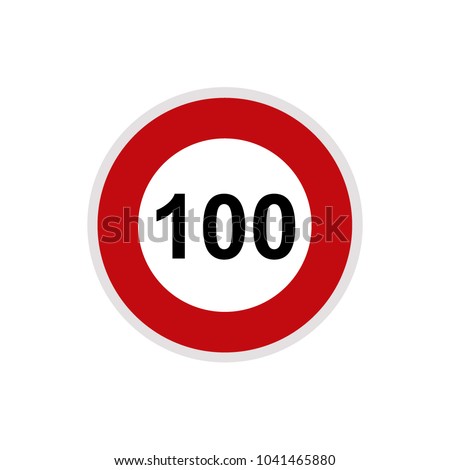 Similar – Image, Stock Photo 100 km/h speed limit on highways Energy saving. Oil imports from Russia, Ukraine war