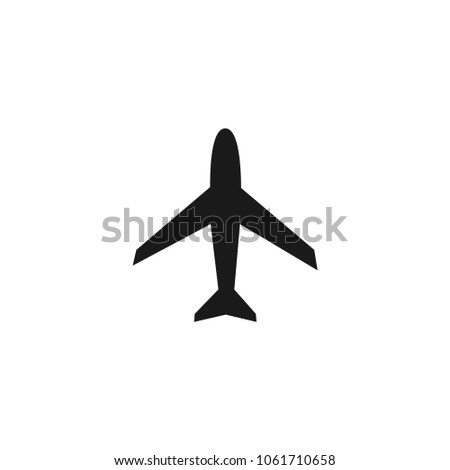 Airplane icon.Plane vector. Transportation sign isolated on white background.Simple airplane mode illustration for web and mobile platforms.