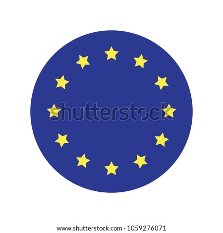 EU flag. Vector