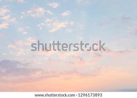 Similar – Image, Stock Photo Vanilla Sky Clouds Sunrise