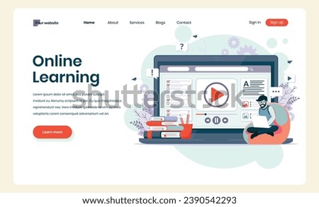 Explore the essence of modern education through our flat design concept, offering a rich array of courses, training modules, and video tutorials. 