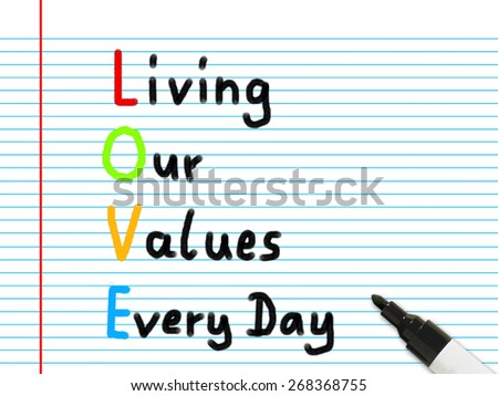 living our values every day