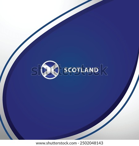 Scotland square layout background concept design template