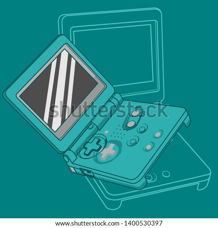 Console game retro old portable