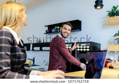 Similar – Image, Stock Photo Crop person pouring tea into bowl with herbs