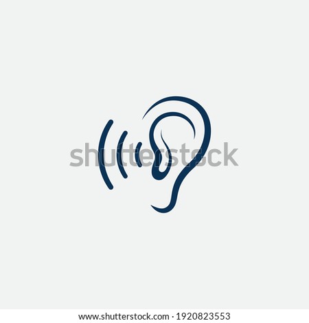 ear Logo Template vector icon