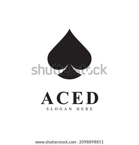 Ace logo icon design for Card Game  Casino Business 