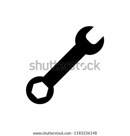 wrench icon vector template
