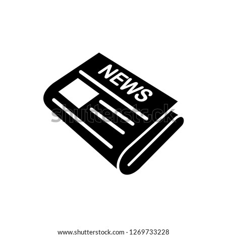newspaper icon vector template