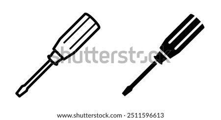 Screwdriver icon illustration vector design template