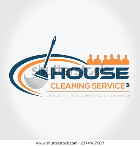 Cleaning services company and business logo design with vector files