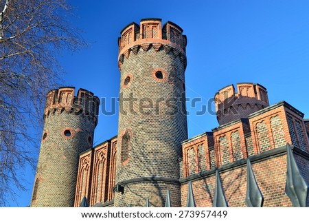 Friedrichsburg Gate - old German Fort in Koenigsberg. Kaliningrad (until 1946 Koenigsberg), Russia