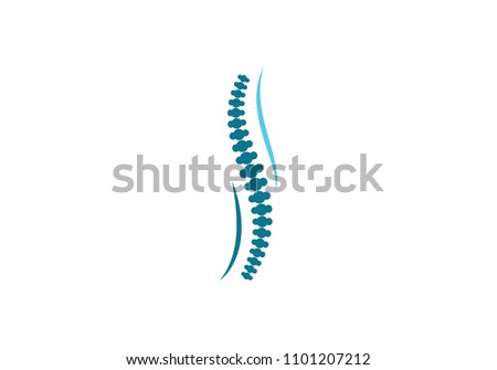 Spine diagnostics symbol logo template vector illustration design 