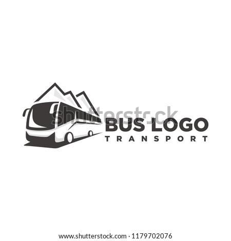 Bus, travel bus logo template