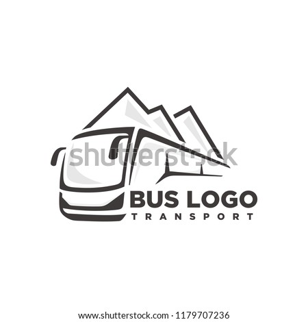 Bus, travel bus logo template