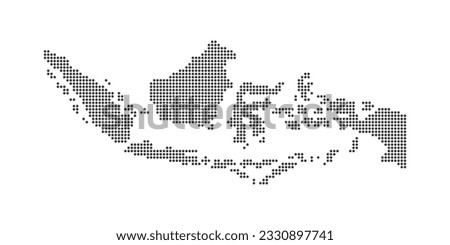 Indonesian map vector illustration. Indonesian map icon