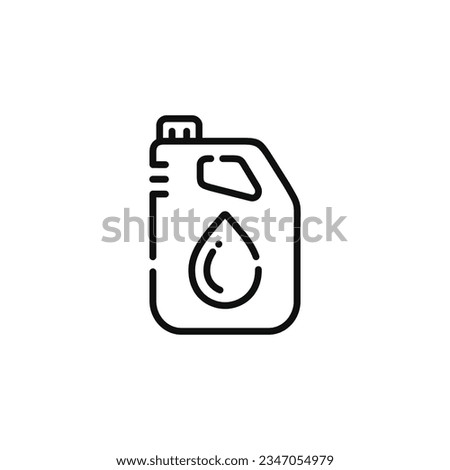 Car oil line icon isolated on white background