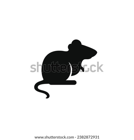 Mouse rat icon isolated on white background