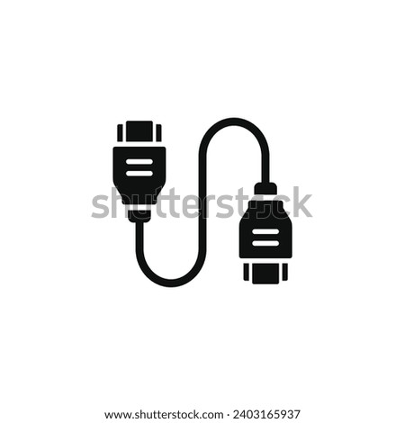 Hdmi icon isolated on white background