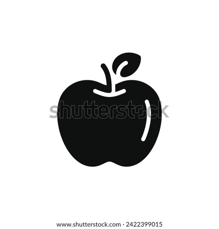 Apple icon isolated on white background