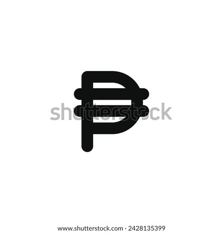 Peso icon isolated on white background