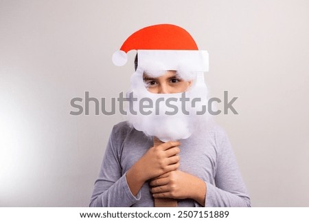 Similar – Image, Stock Photo Weihnachtsmann mit Maske