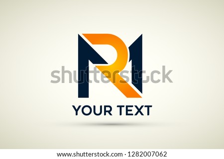 Creative Letter Rm m r monogram Logo Design, Modern, Bold And Professional. Stock fotó © 