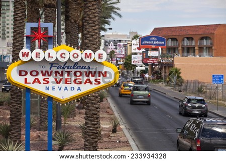 Las Vegas, Nevada, USA - September 20, 2014: Look gown at the 