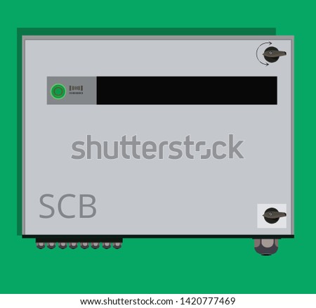 Illustration of Solar Combiner Box SCB