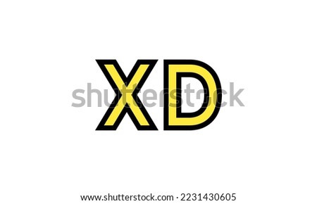 XD expression emoji  vector yellow head simple modern design eps 8