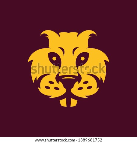 Gophers Head Logo Vector Icon