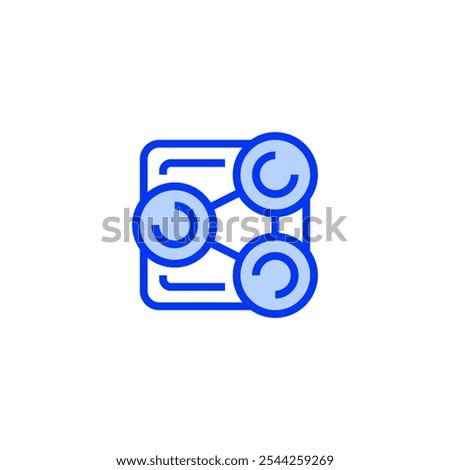 Share line icon. linear style sign for mobile concept and web design.