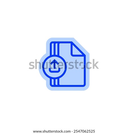 File upload line icon. linear style sign for mobile concept and web design. Outline vector icon.