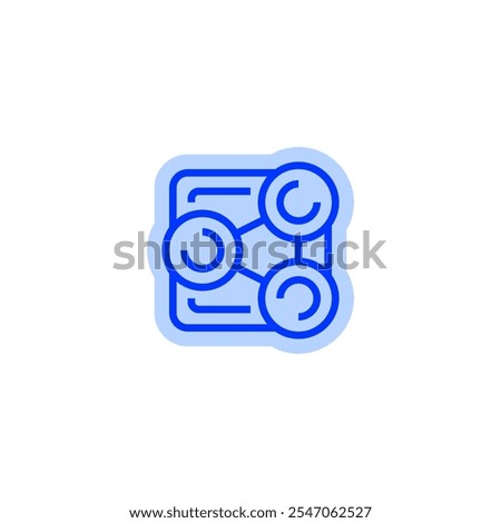 Share line icon. linear style sign for mobile concept and web design.