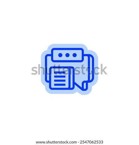 Message line icon. linear style sign for mobile concept and web design. Outline vector icon.