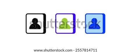 User Icon. linear style sign for mobile concept and web design. Outline vector icon. Symbol, logo illustration. Vector