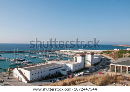 Karpaz gate marina and luxury yachs in Yeni Erenkoy, Northern Cyprus Stock fotó © 