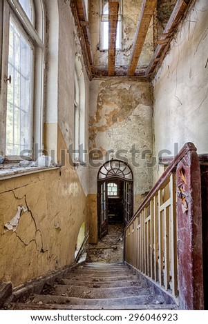 Similar – Image, Stock Photo Decline door Stairs