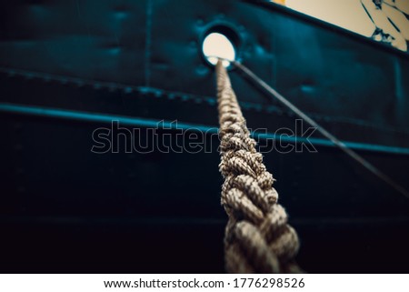 Similar – Image, Stock Photo Port rope Rope Knot