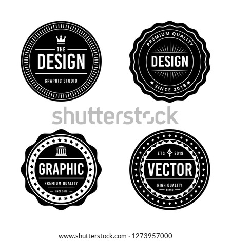 Vintage badge design